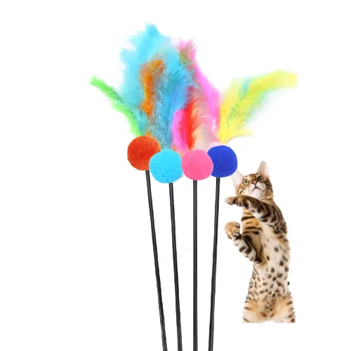 BOLA COM PENA PARA GATO