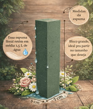 ChatGPT ESPONJA FLORAL MEDIDA