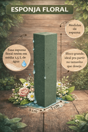 ChatGPT ESPONJA FLORAL MEDIDA